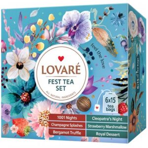 Чай асорті Lovare Fest Tea Set 90 пакетів
