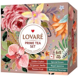 Чай асорті Lovare Prime Tea Set 90 пакетів
